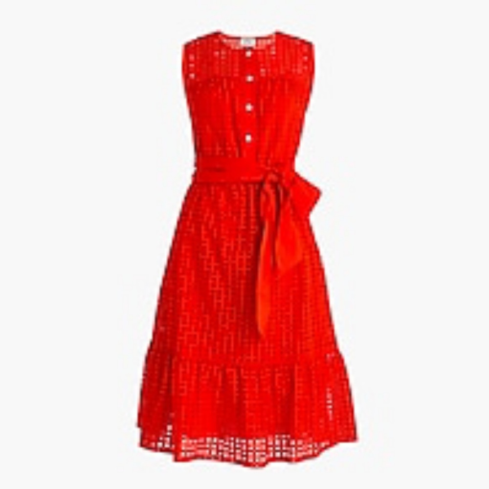 All-over eyelet dress